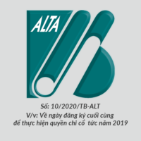 ALTA Thong bao chia co tuc 2019