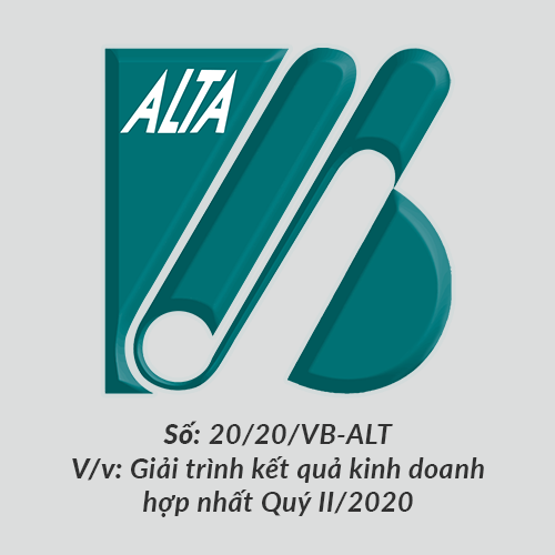giai trinh ket qua kinh doanh hop nhat quy ii ALTA 2020